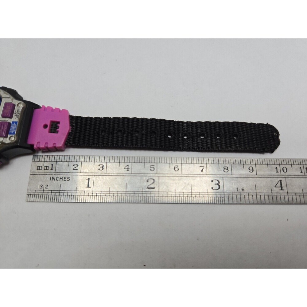 Vintage 1996 Timex Ironman Triathlon 50 Lap Purple Digital Watch New Battery - Picture 8 of 11